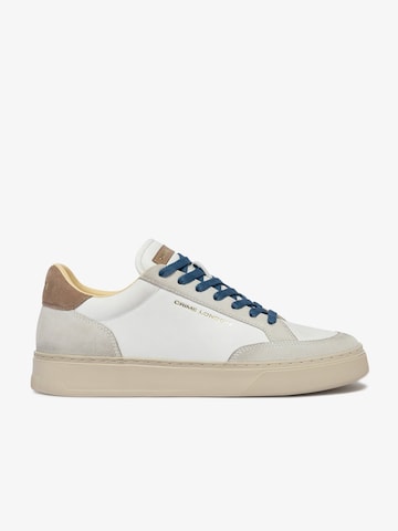 Sneaker bassa di Crime London in bianco: frontale