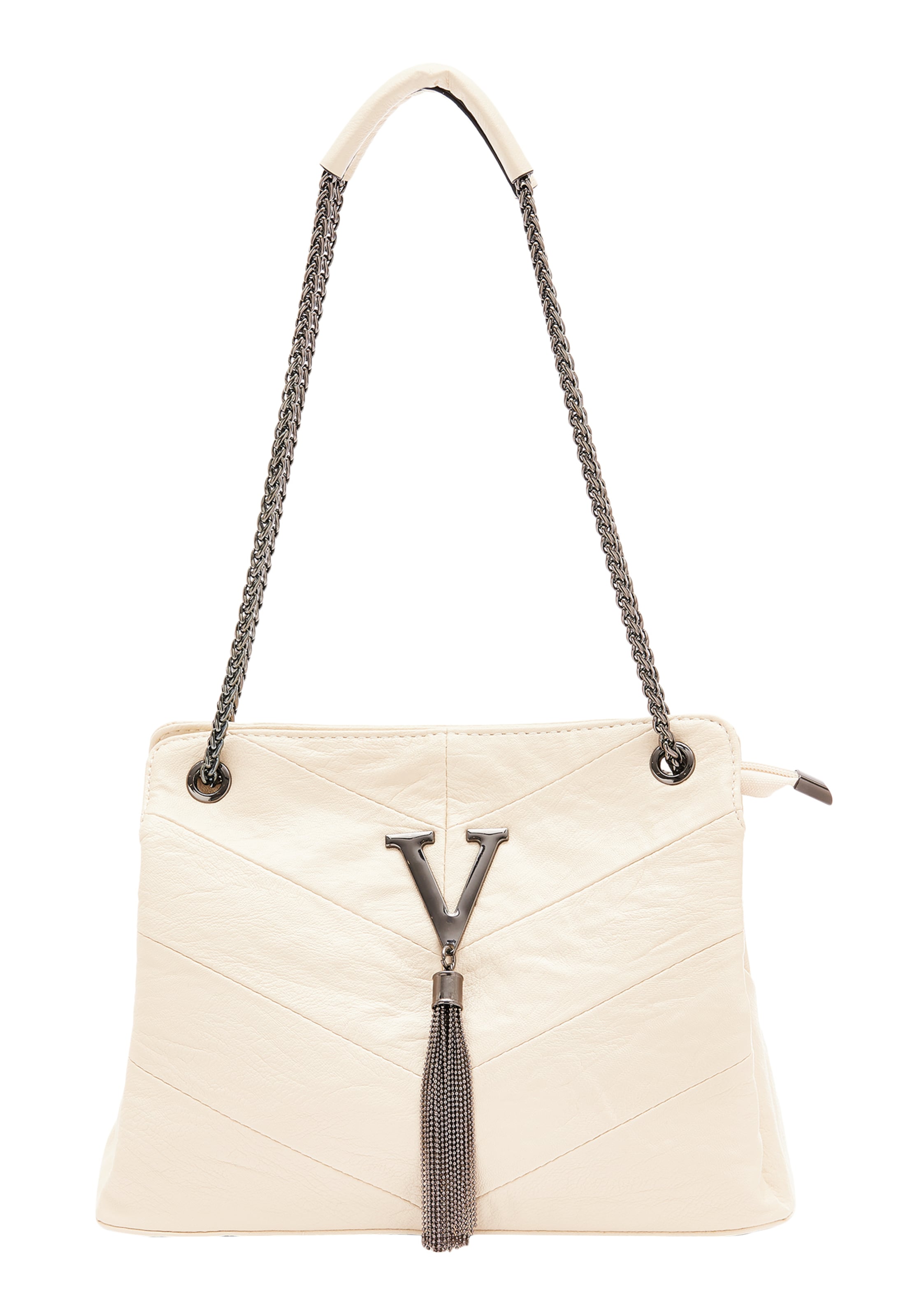 faina Shoulder bag in White: front