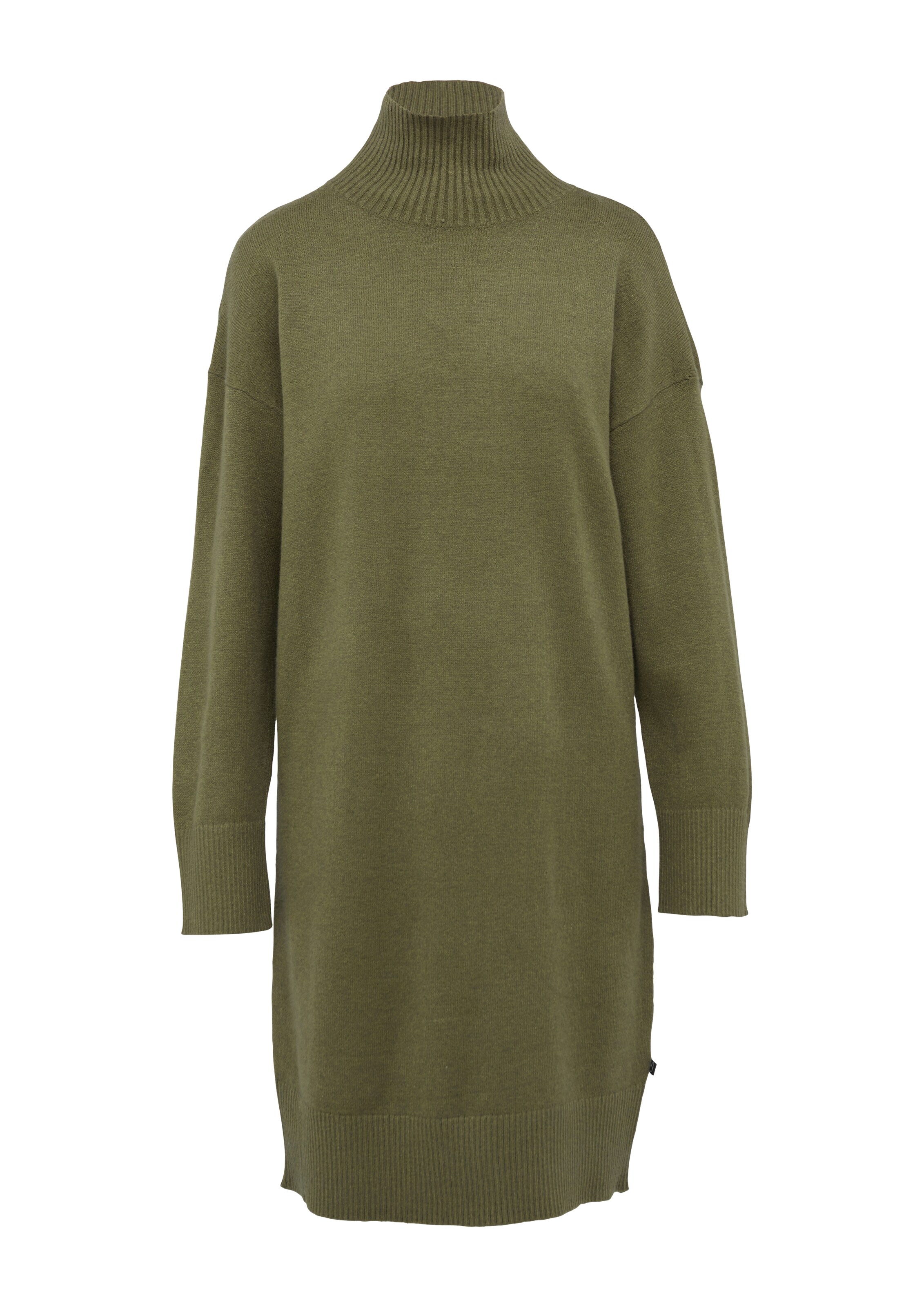 QS Gebreide jurk in Groen: voorkant