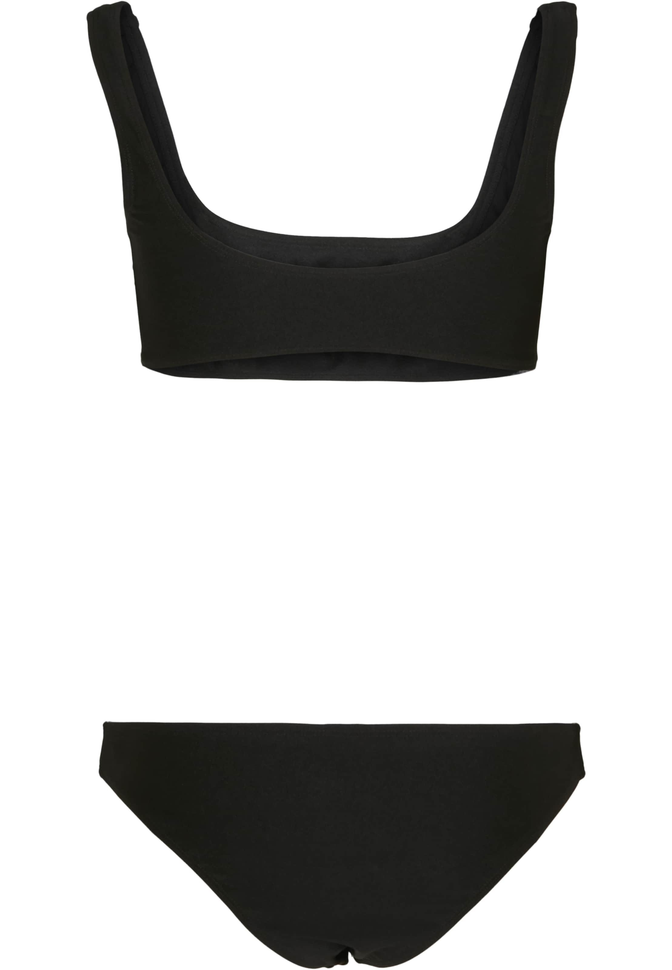 Urban ClassicsBustier Bikini - crna boja