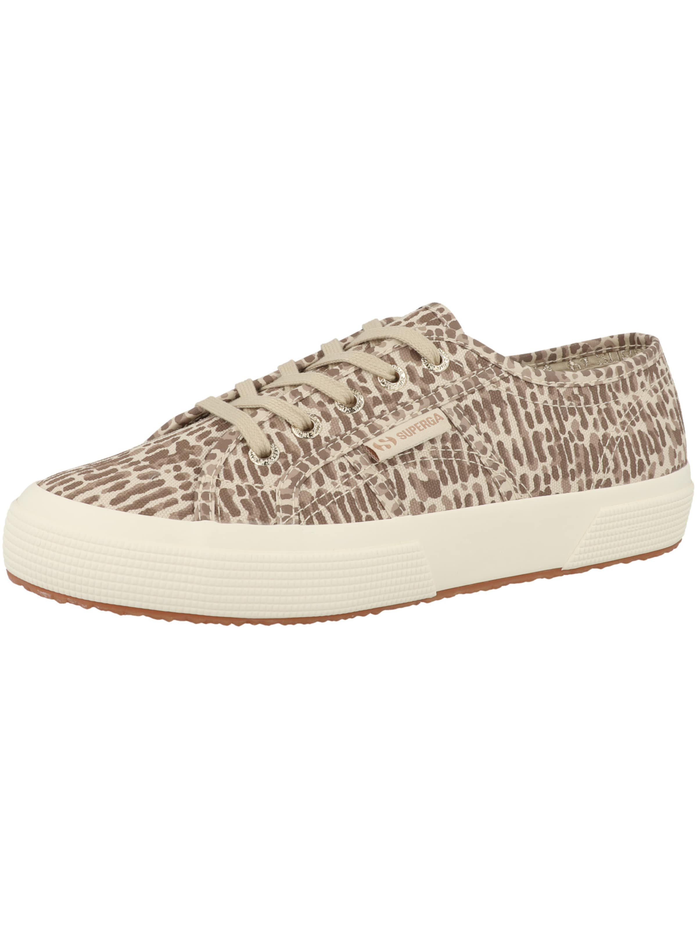 Sneaker bassa ' 2750 Jaguar Print ' di SUPERGA in marrone: frontale