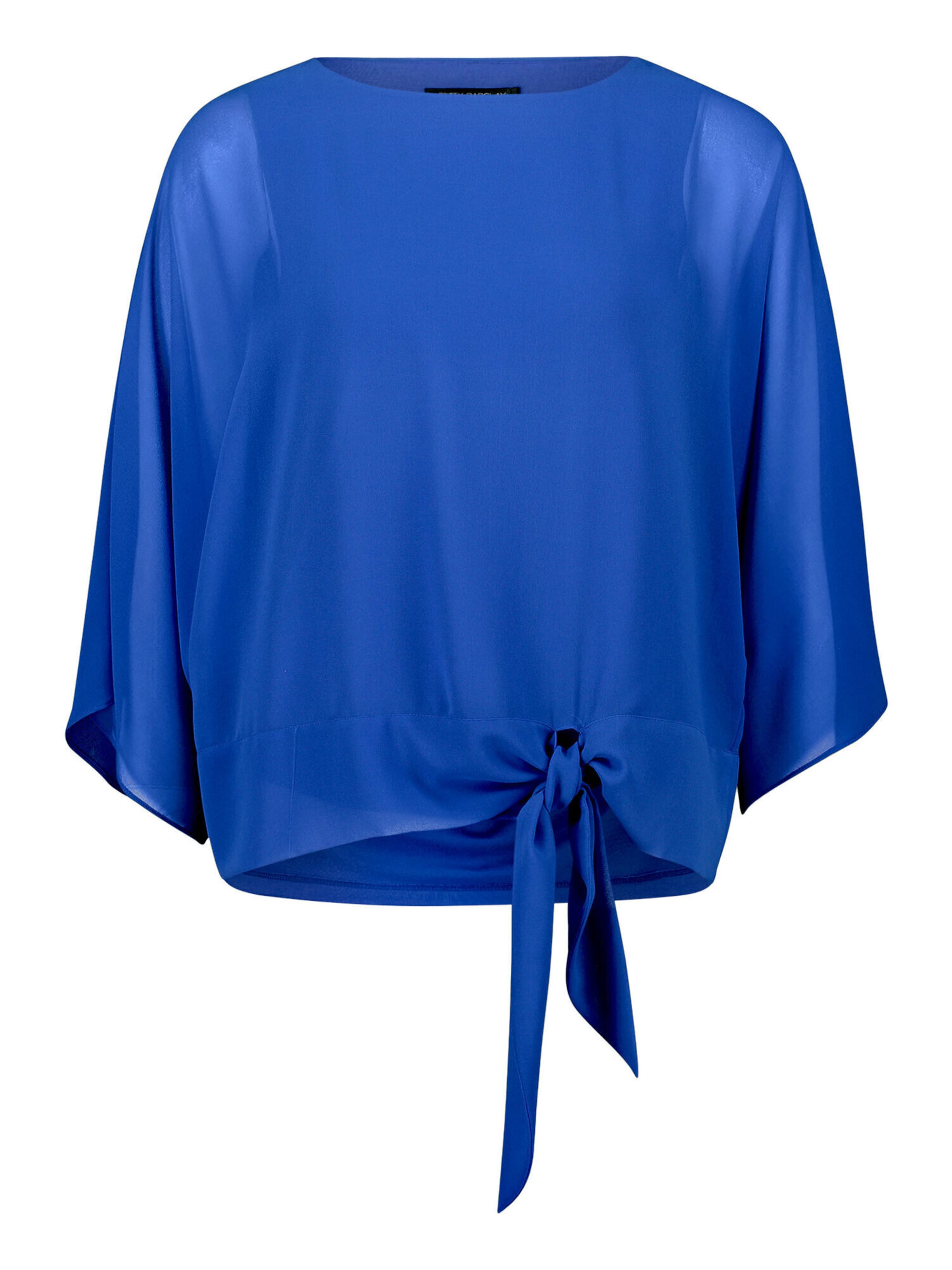 Betty Barclay Chiffonbluse unifarben in Blau: Vorderseite