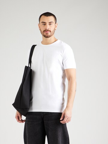 T-Shirt 'Round' HUGO en blanc : devant