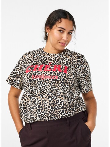 Zizzi Футболка в Коричневый: спереди