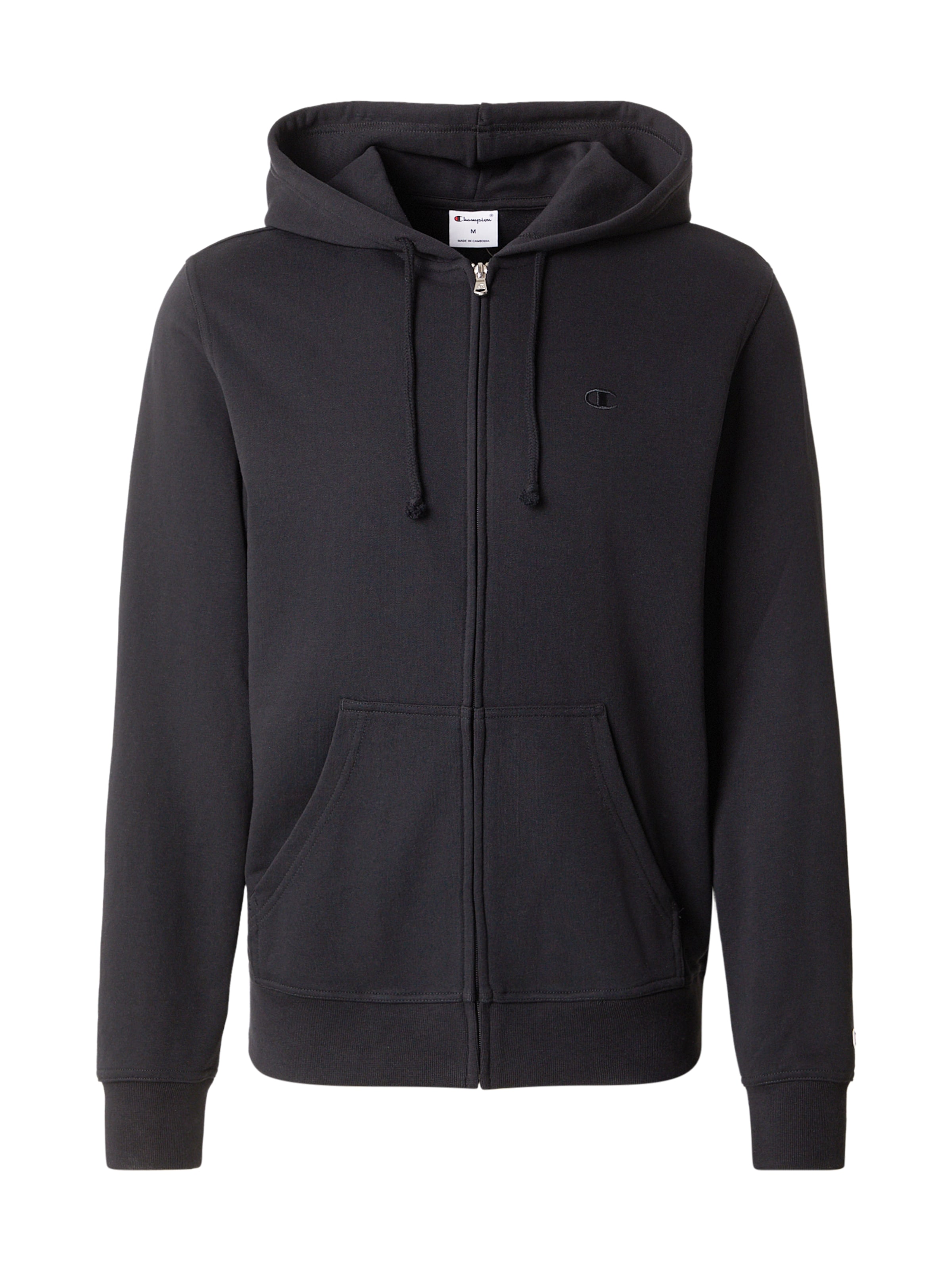 Champion Authentic Athletic Apparel Veste de survêtement en noir, Vue avec produit