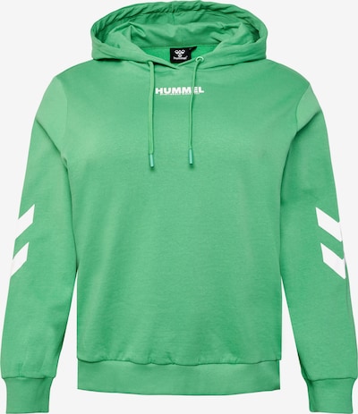 Hummel Sportief sweatshirt in de kleur Neongroen / Wit, Productweergave