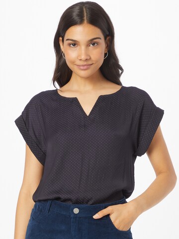 SAINT TROPEZ Bluse i blå: forside