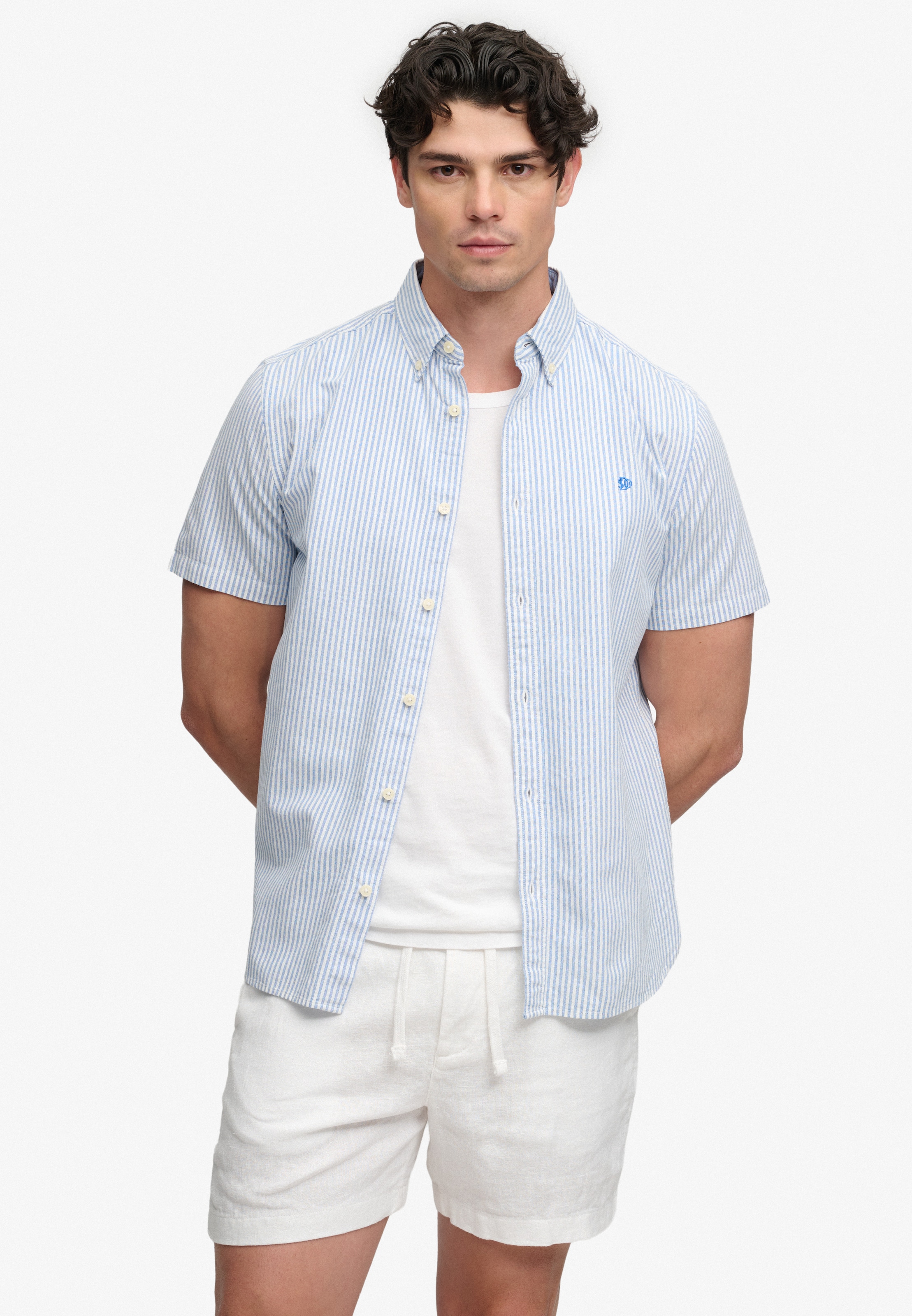 Superdry & Co Regular Broek 'The Merchant Store' in Wit