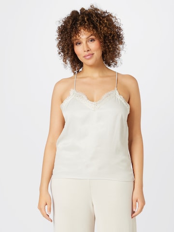 A LOT LESS - Top 'Nathalie' en blanco: frente