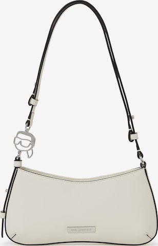 Sac bandoulière Karl Lagerfeld en blanc : devant