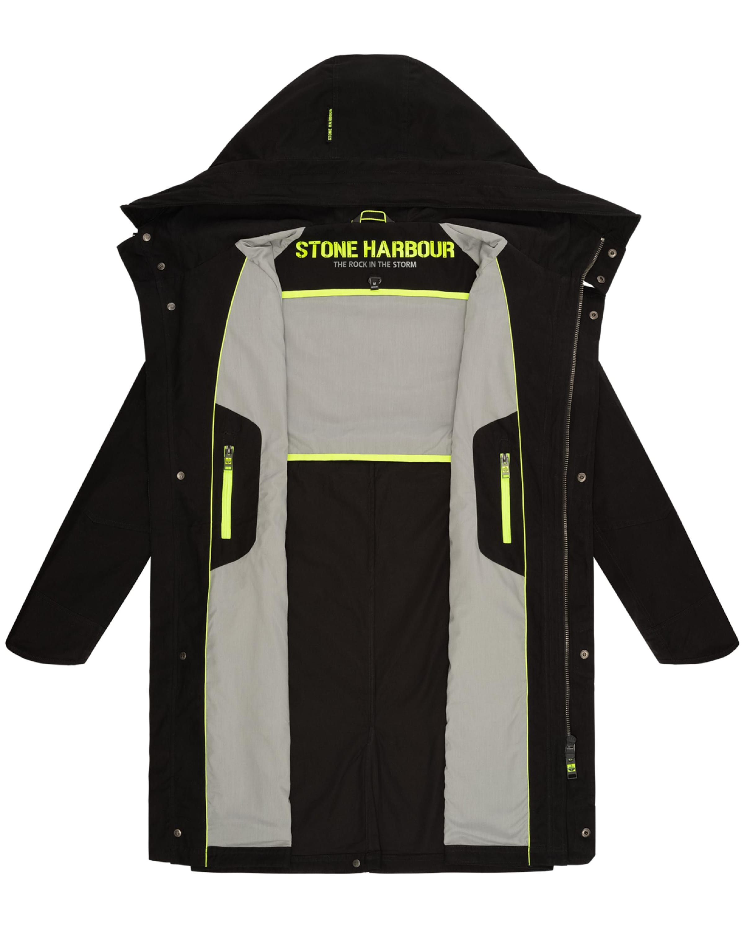 STONE HARBOUR Ανοιξιάτικο και φθινοπωρινό παλτό 'Yaroon' σε μαύρο