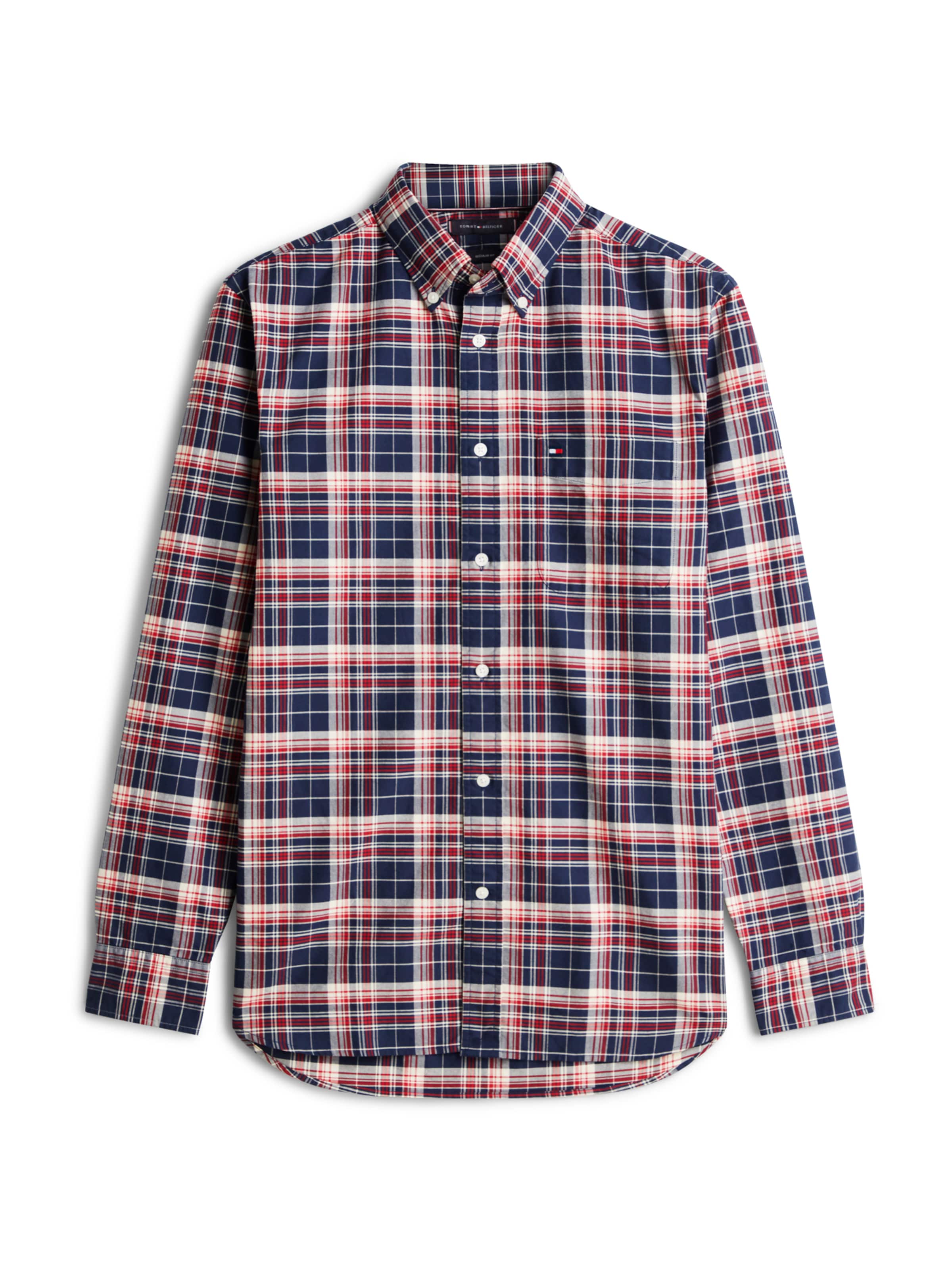 TOMMY HILFIGER Tavaline suurus Triiksärk 'HERITAGE', värv sinine: eest vaates