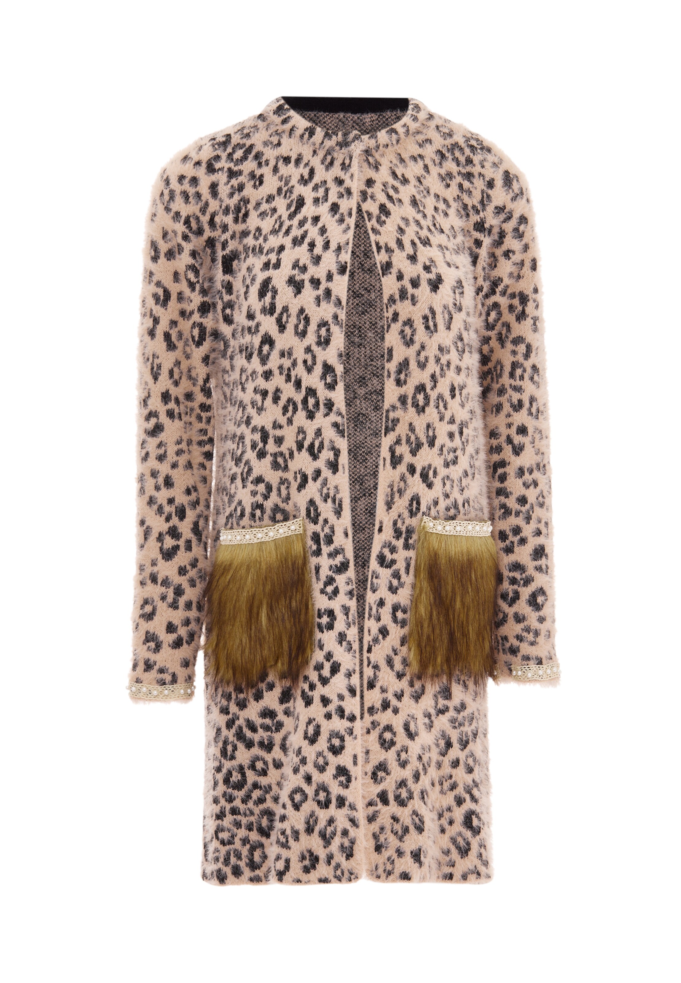 rožinė faina Kardiganas: priekis