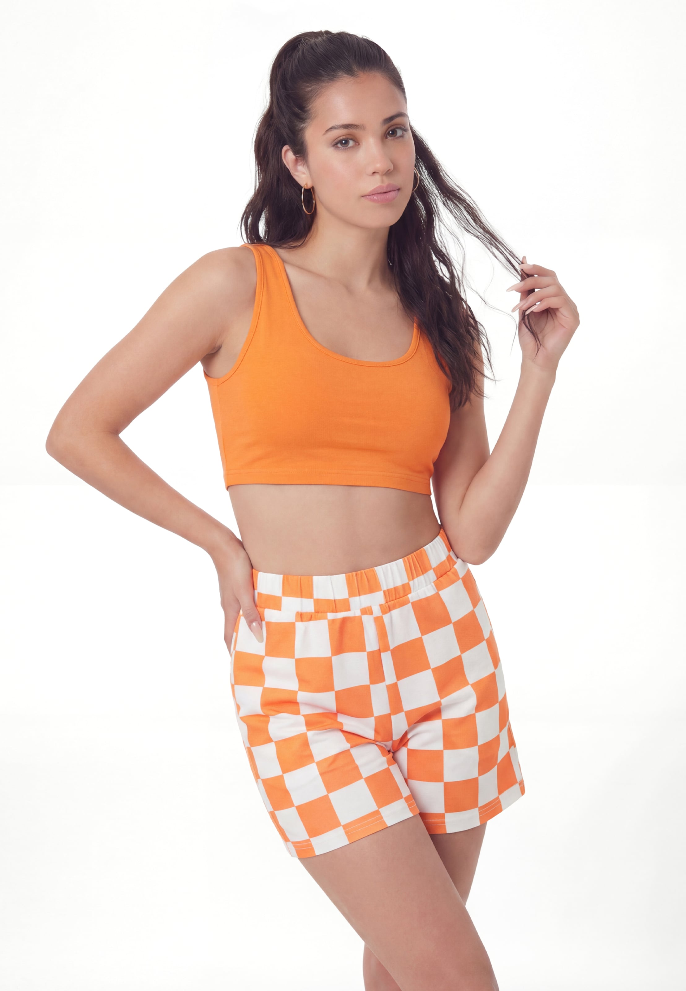 MIMO Regular Broek in Oranje: voorkant