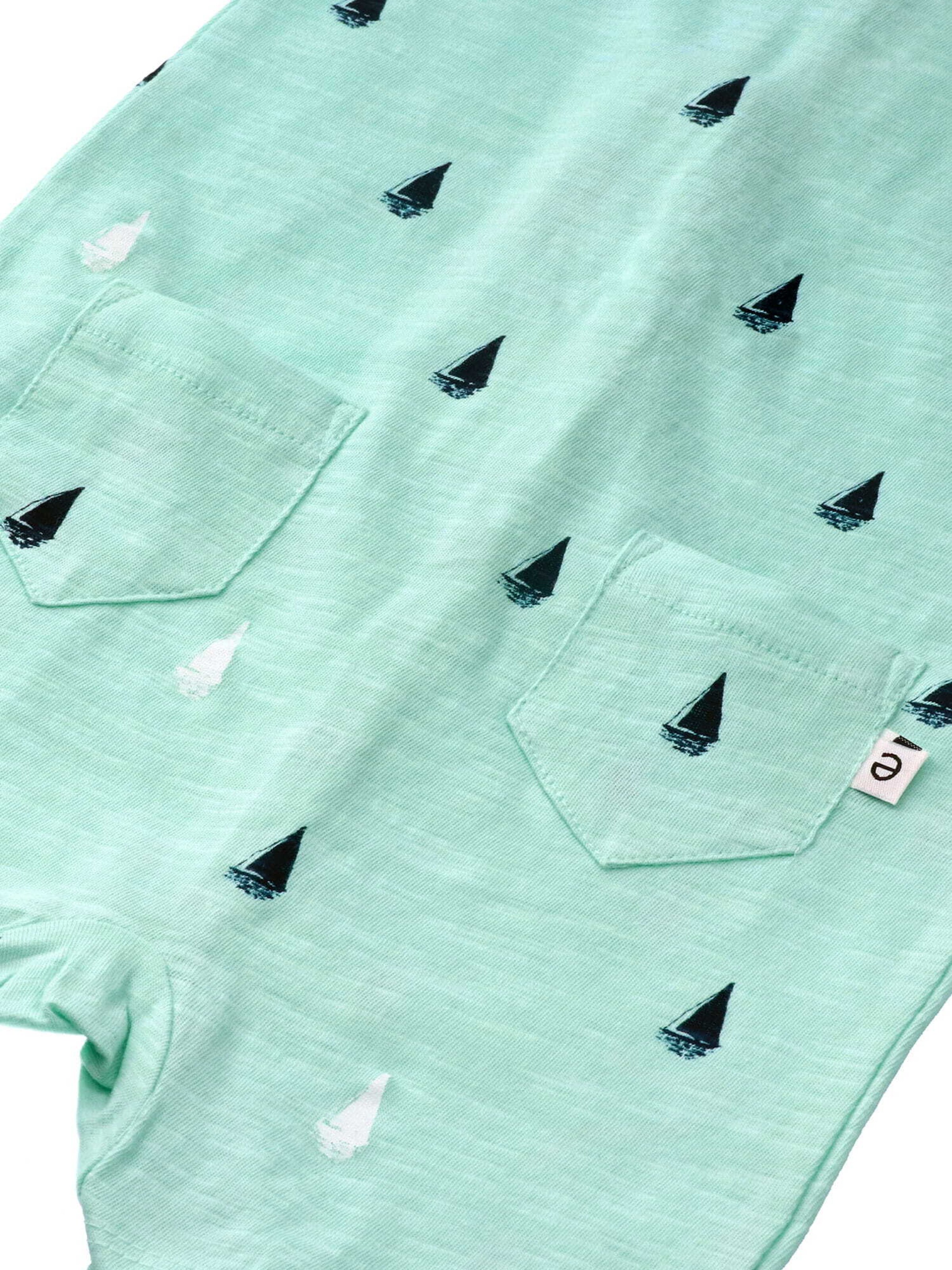 Ebbe Romper/Bodysuit 'Sea' in Green