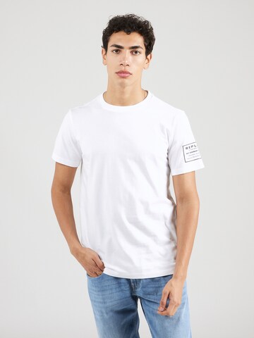 T-Shirt REPLAY en blanc : devant