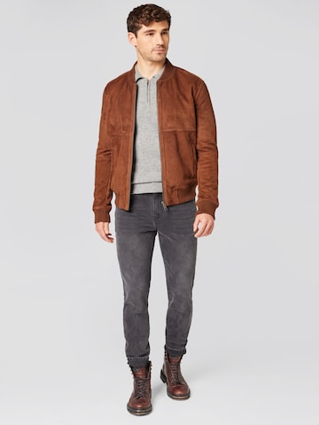 ABOUT YOU x Kevin Trapp Between-Season Jacket 'Anton' in Brown