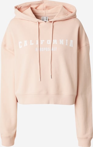 rožinė AÉROPOSTALE Siauras Megztinis be užsegimo 'CALIFORNIA': priekis