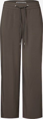 STREET ONE Wide leg Pants 'Emee' in Brown: front