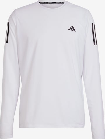 ADIDAS PERFORMANCE Functioneel shirt 'Own The Run' in Wit: voorkant