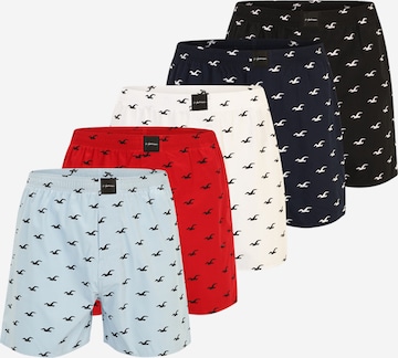 HOLLISTER Boxerky – modrá: přední strana