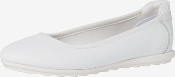 s.Oliver Ballet Flats in White: front