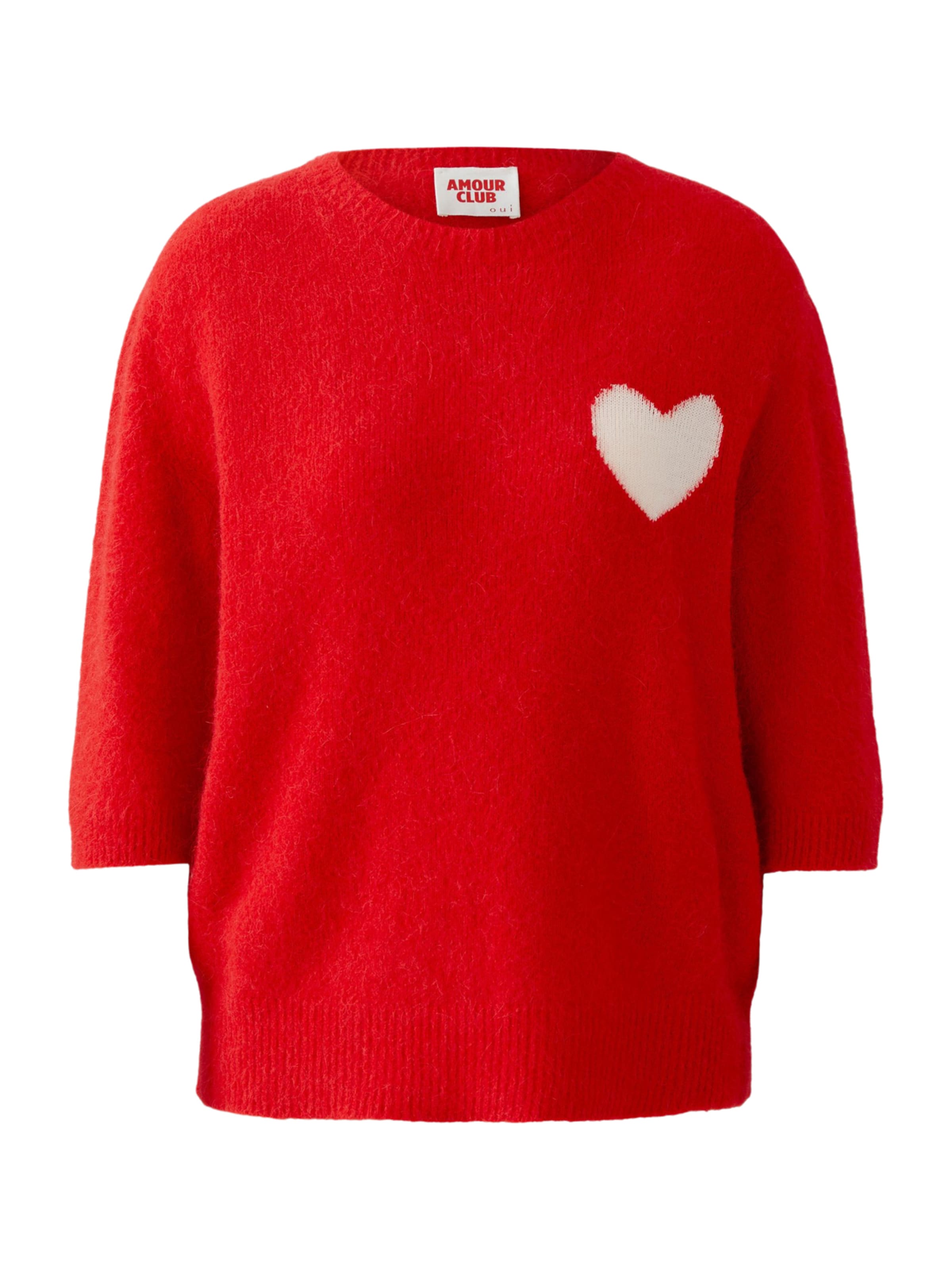 Pulover de la OUI pe roșu: față