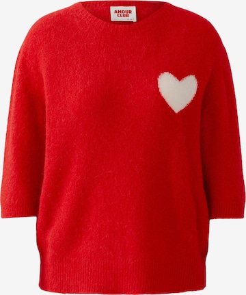 OUI Neulepaita värissä punainen: etupuoli