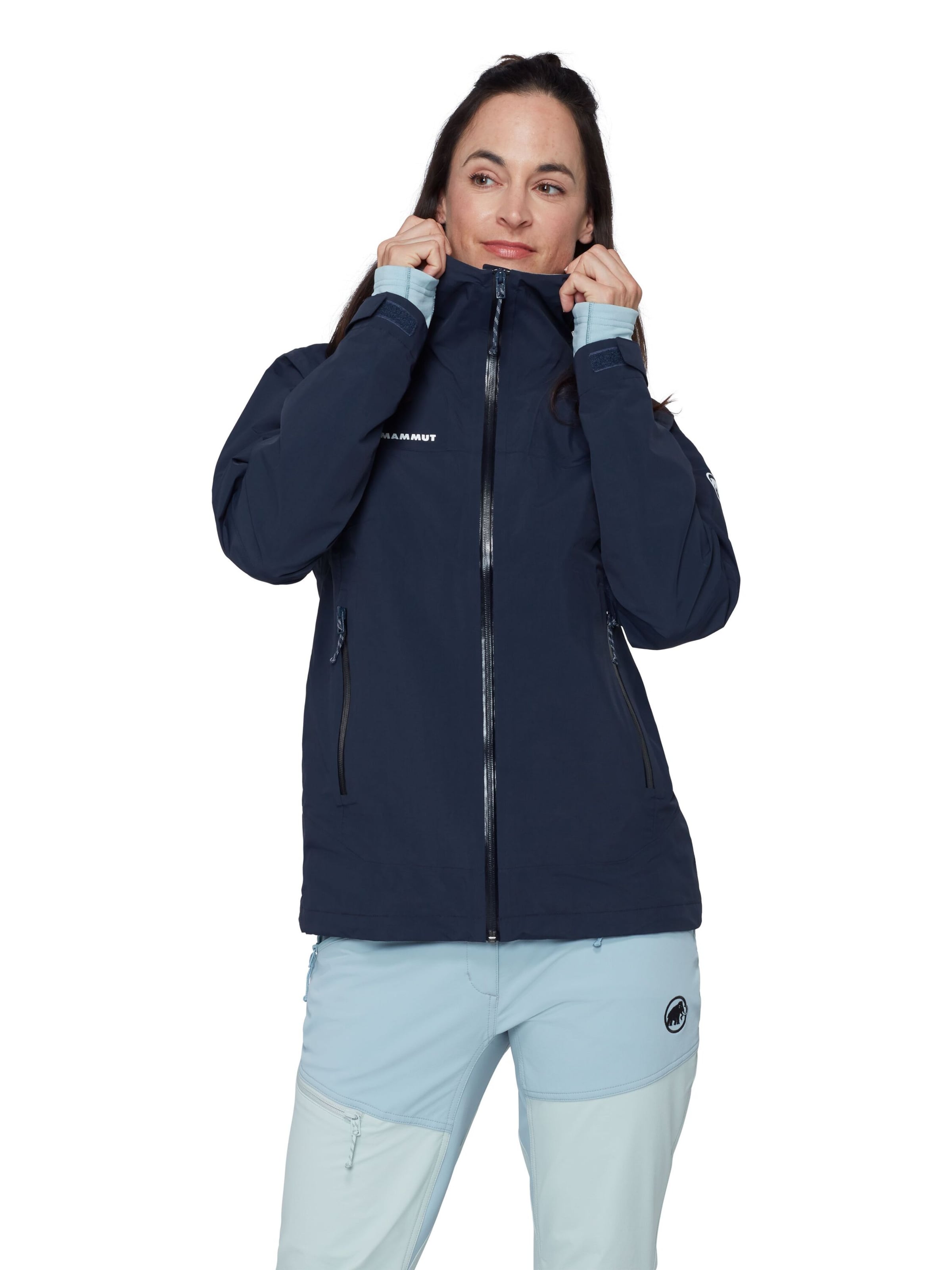 MAMMUT Outdoor Jacket in Blue: front