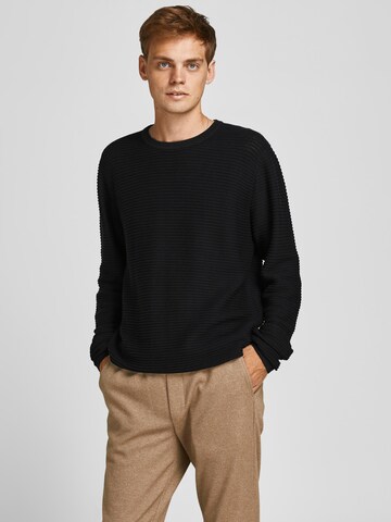 JACK & JONES Sweater 'Wind' in Black: front