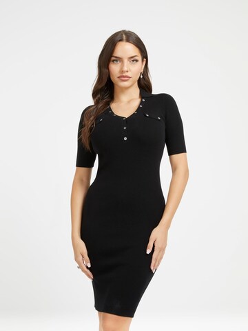 GUESS Knitted dress 'Grace' in Black: front