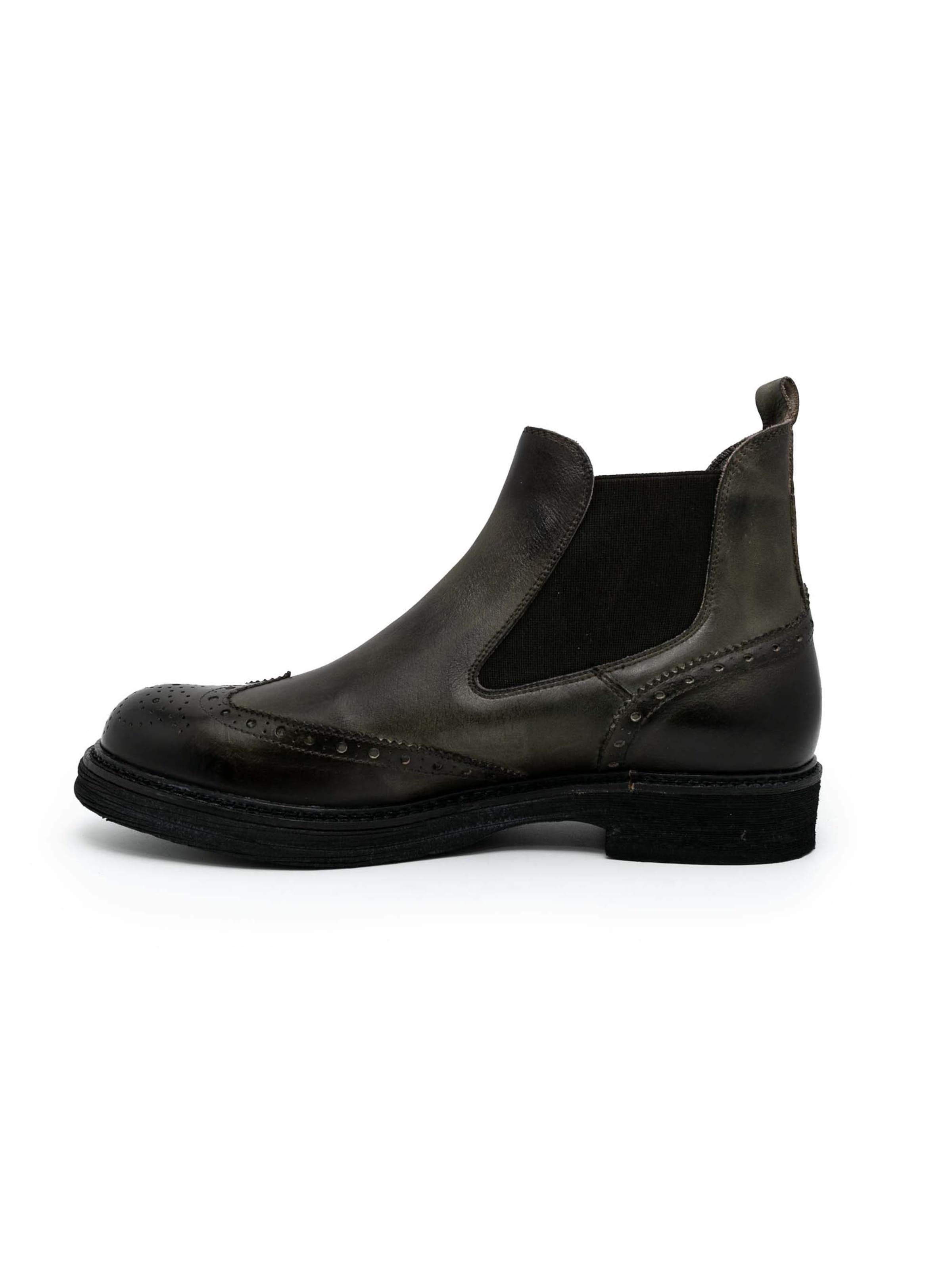 EXTON Chelsea Boots in Grün: Vorderseite