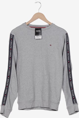 TOMMY HILFIGER Sweatshirt & Zip-Up Hoodie in S in Grey: front