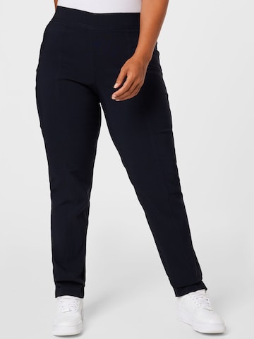 SAMOON Regular Pants in Blue: front