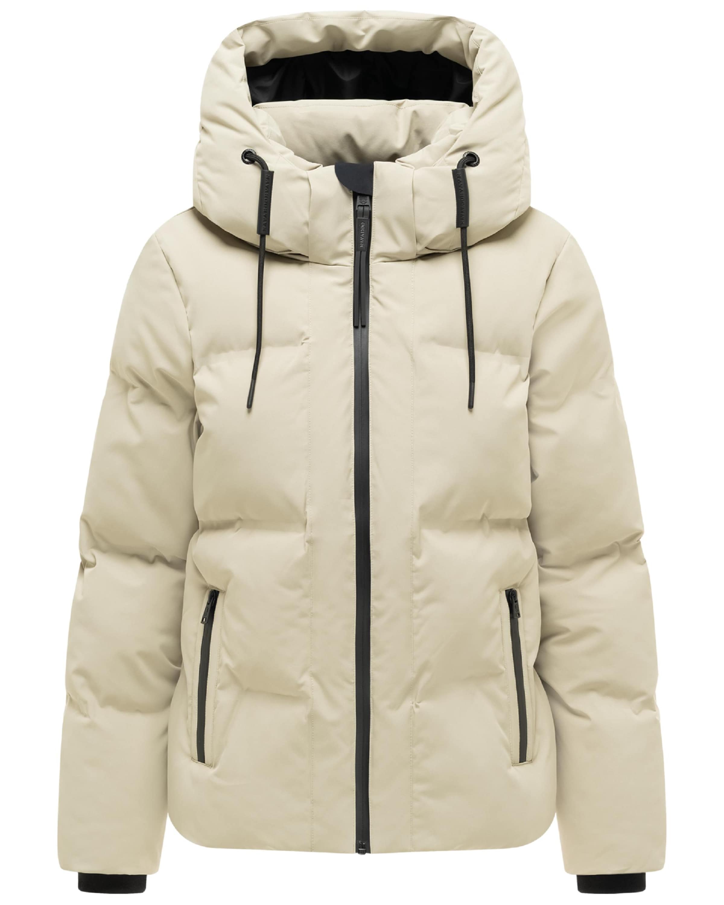 NAVAHOO Winterjas 'Wolkentanz XIV' in Beige: voorkant
