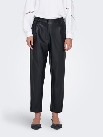 Loosefit Pantaloni con pieghe 'ONLMYNTE' di ONLY in nero: frontale