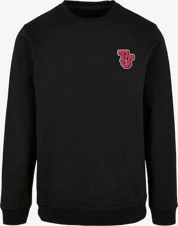 Sweat-shirt 'Tom And Jerry - Collegiate' ABSOLUTE CULT en noir : devant