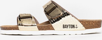 Bayton - Zapatos abiertos 'Marbella' en oro: frente