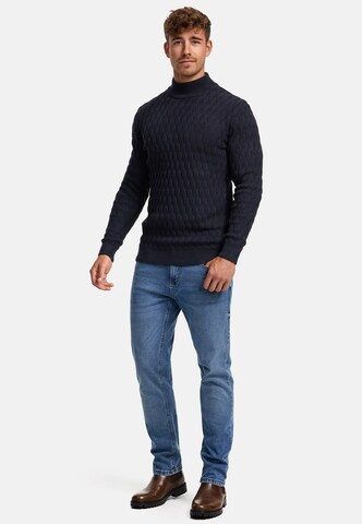 INDICODE JEANS Pullover 'Alpha' in Blau