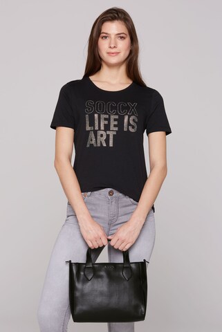Soccx Handtasche in Schwarz