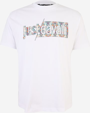 Just Cavalli T-shirt i vit: framsida