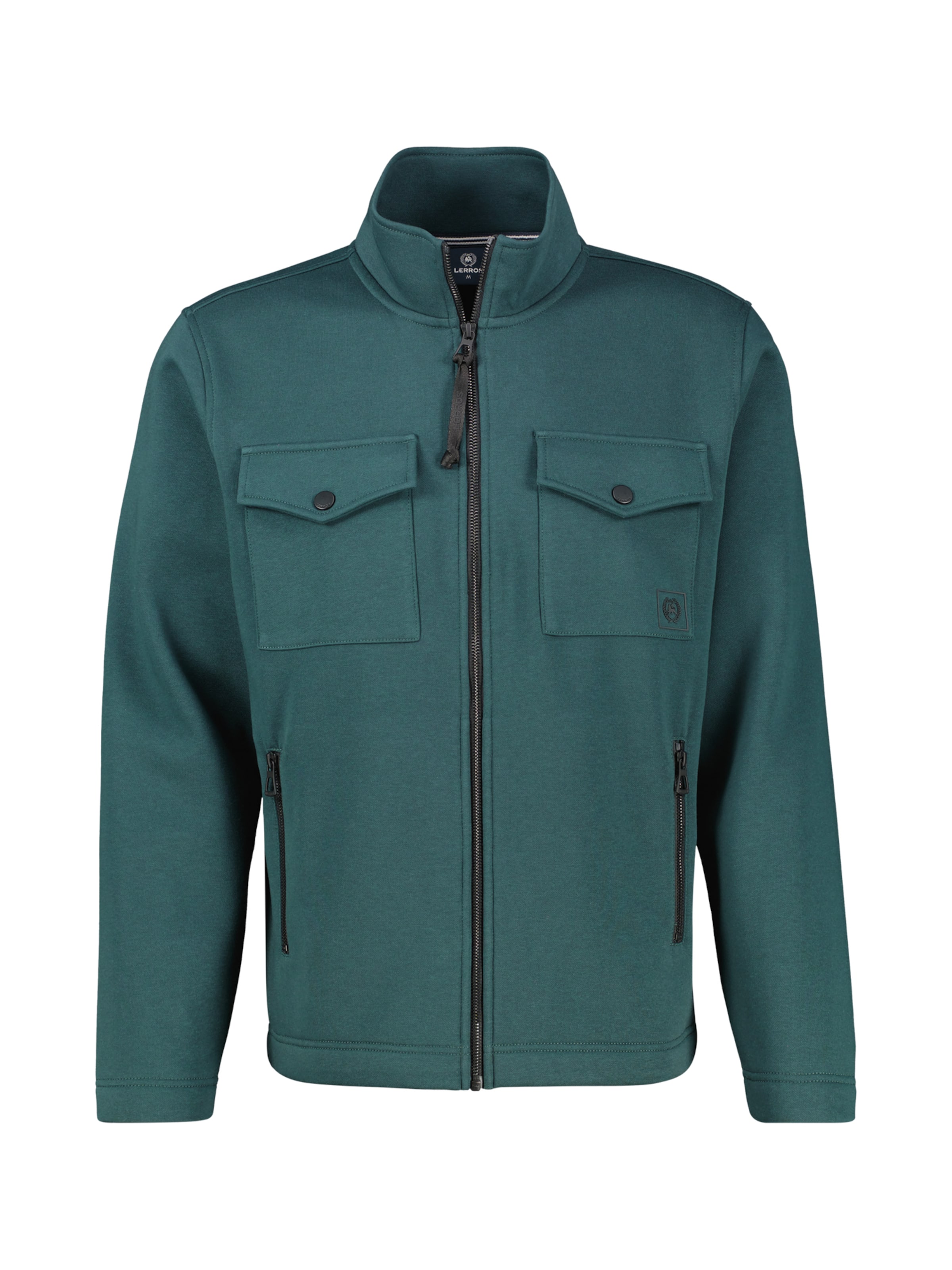 LERROS Sweatvest in Groen: voorkant