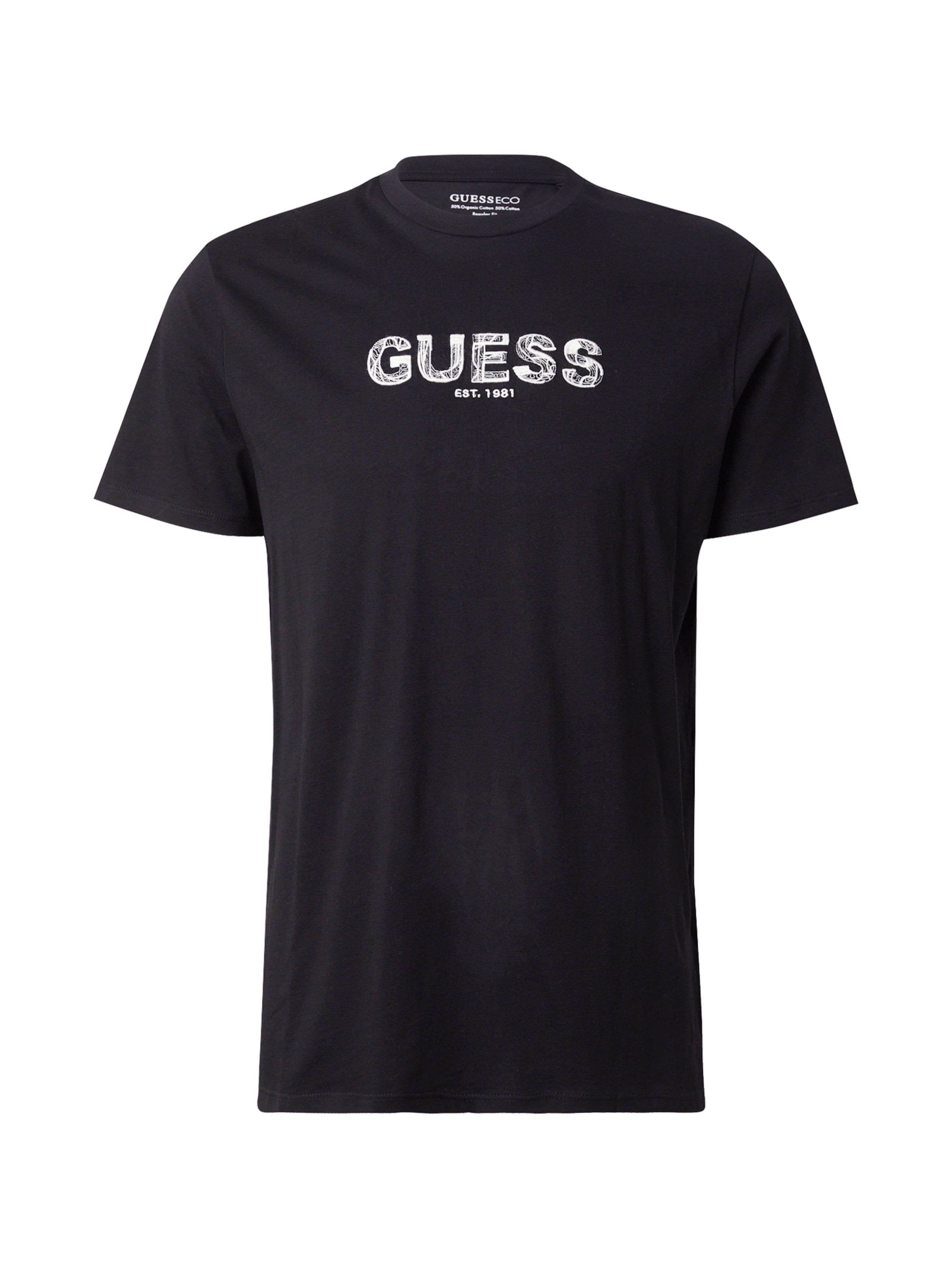 GUESS - Camisa em preto: frente