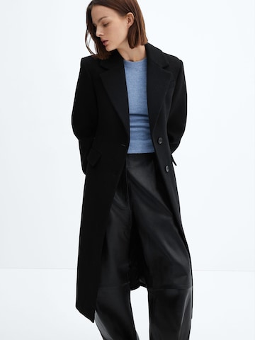 MANGO Between-Seasons Coat 'Linda' in Black: front