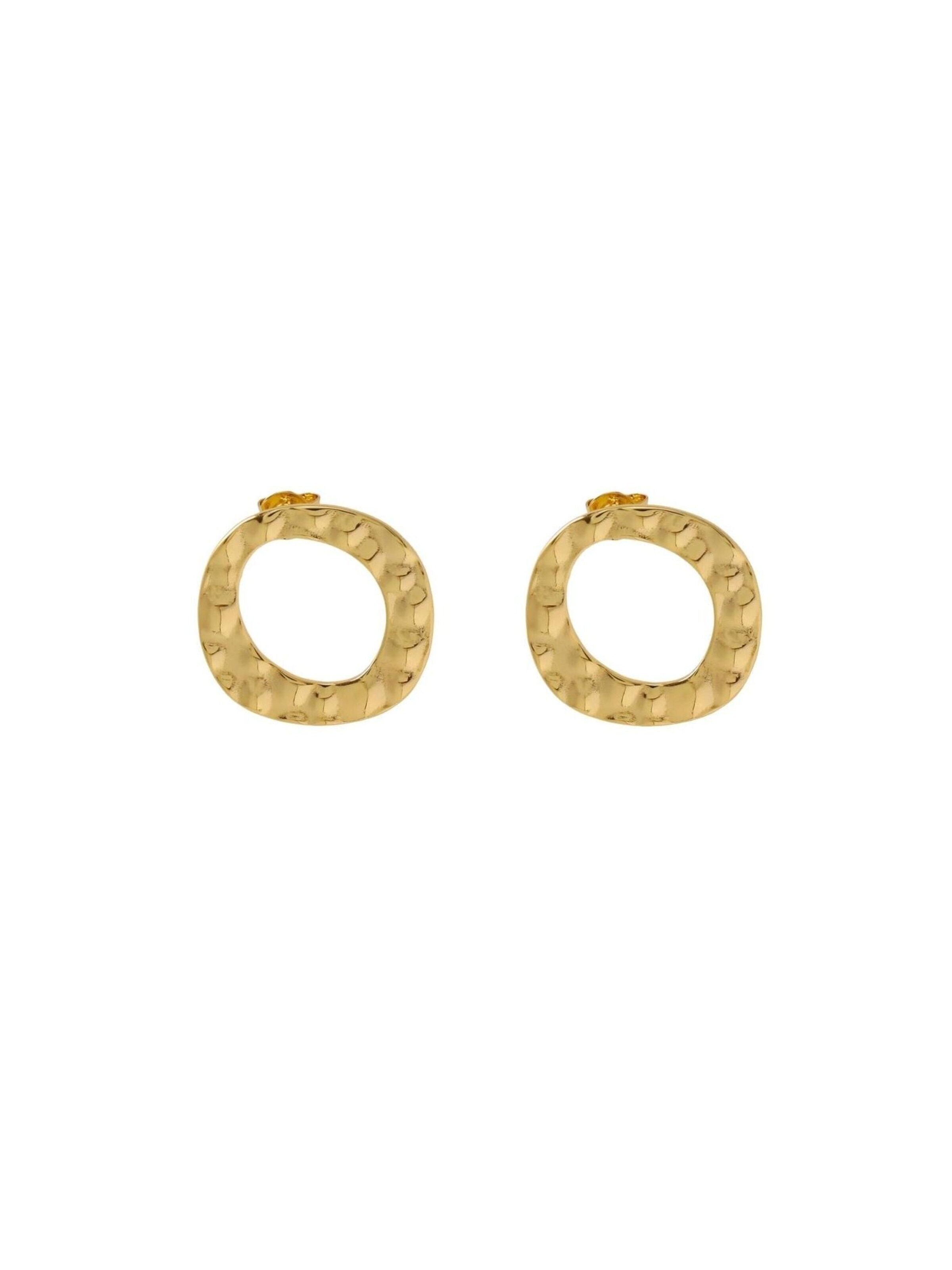Boucles d'oreilles 'SOL' DNSK Copenhagen en or : devant