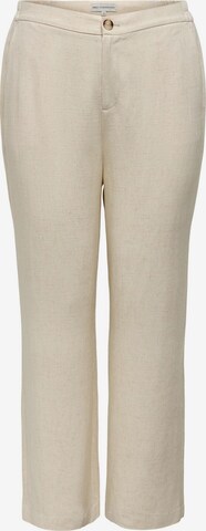 Regular Pantalon ONLY Carmakoma en beige : devant