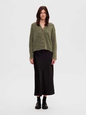 SELECTED FEMME Knit Cardigan in Green