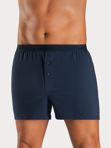 Boxer di s.Oliver in blu: frontale