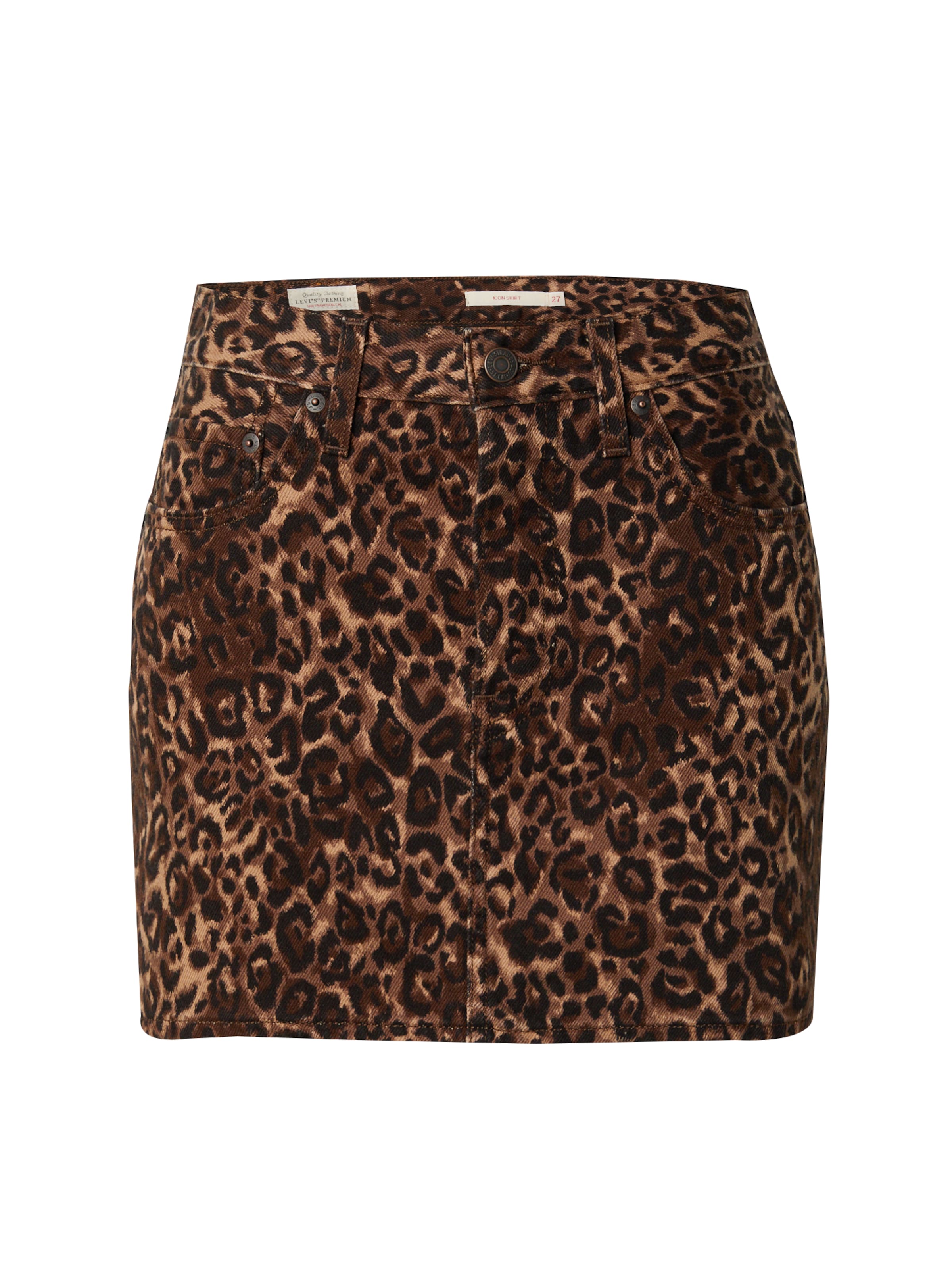 LEVI'S ® Seelik 'Icon Skirt', värv pruun: eest vaates