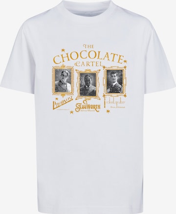ABSOLUTE CULT T-Shirt 'Wonka - The Chocolate Cartel' in Weiß: predná strana